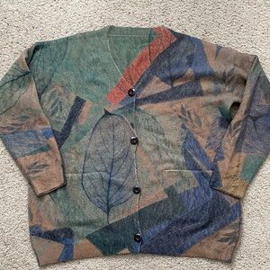 Yesno Leaf Cardigan. XL.